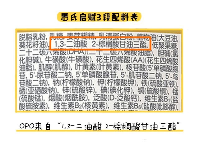 惠氏启赋3段配料表 惠氏启赋3段配料表