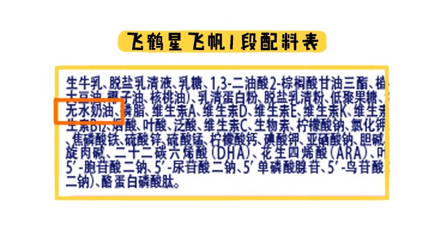 飞鹤星飞帆1段配料表 飞鹤星飞帆1段配料表