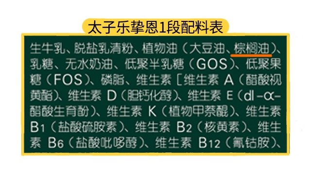太子乐挚恩1段配料表 太子乐挚恩1段配料表