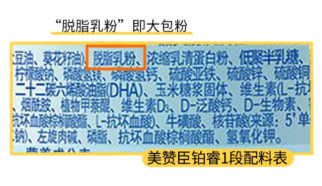 美赞臣铂睿1段配料表 美赞臣铂睿1段配料表