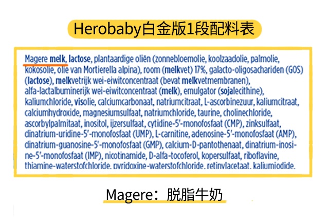herobaby1段配料表 herobaby1段配料表