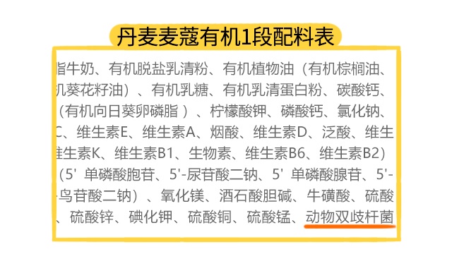 丹麦麦蔻有机奶1段配料表 丹麦麦蔻有机奶1段配料表