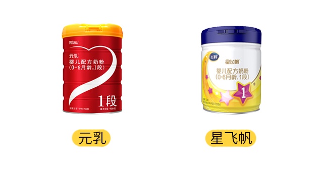完达山元乳和飞鹤星飞帆产品图 完达山元乳和飞鹤星飞帆产品图