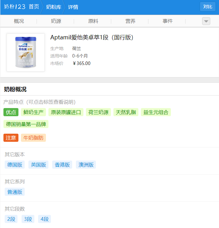 奶粉优缺点 奶粉优缺点